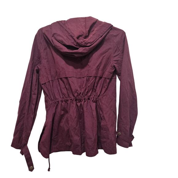 LA Hearts Burgundy Utility Hooded Jacket Women’s Size S - Picture 2 of 10